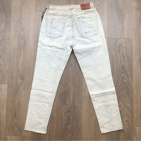 Free People One Teaspoon Awesome Baggies Jeans Straight Leg High Waist Size 24 - Picture 13 of 16